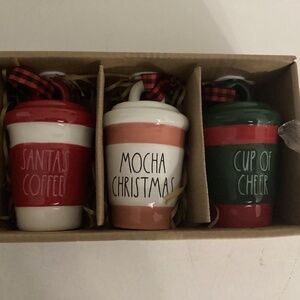 Rae Dunn coffee ornaments